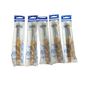 Plaid 3/4 inch Stencil Brush Stencil Decor Set of 5 New